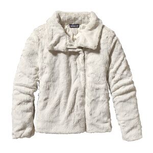 Patagonia Raw Linen Pelage Textured Fleece Zip Front Jacket